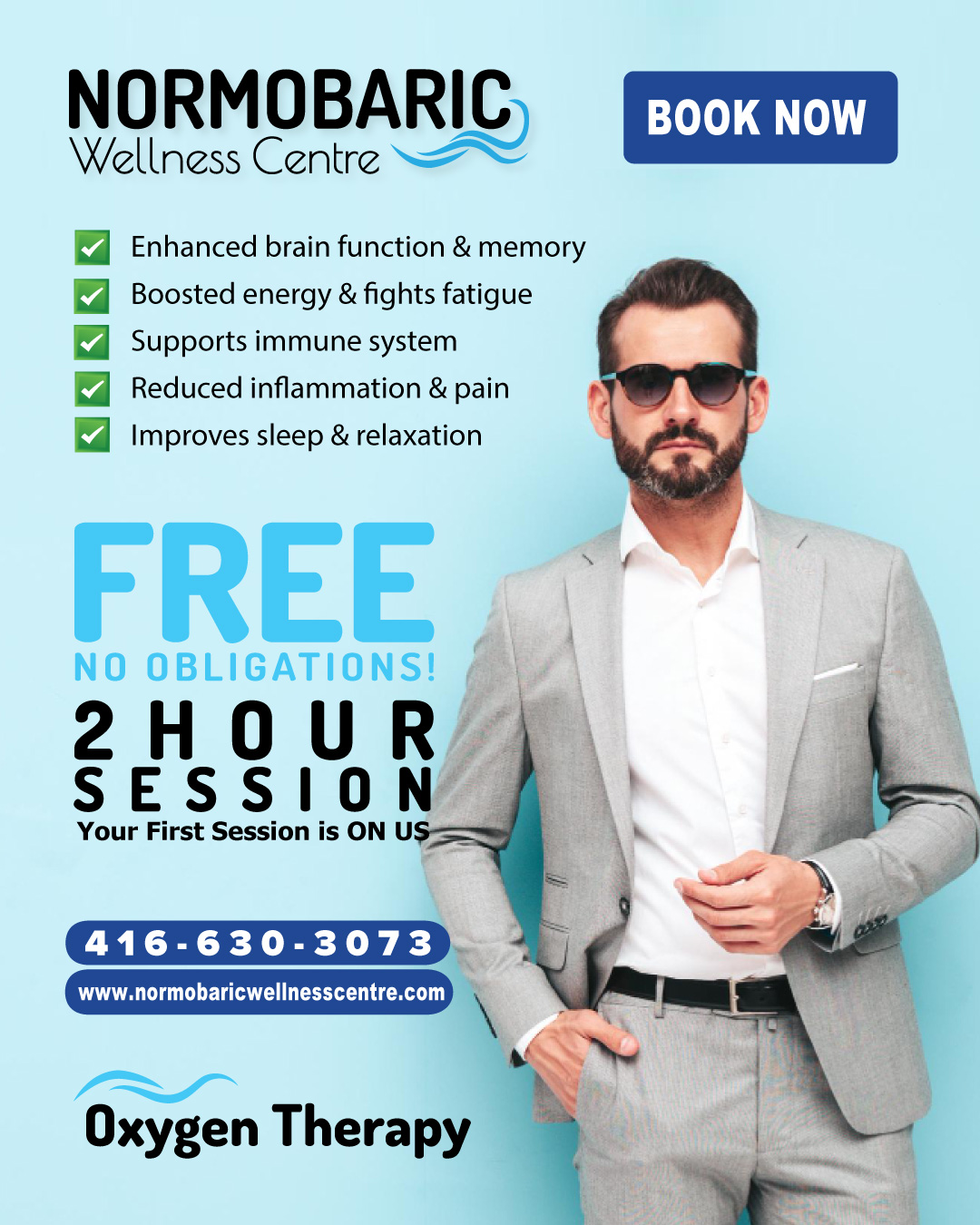 Oxygen Therapy at Normobaric Wellness Centre - Normobaric Wellness Centre