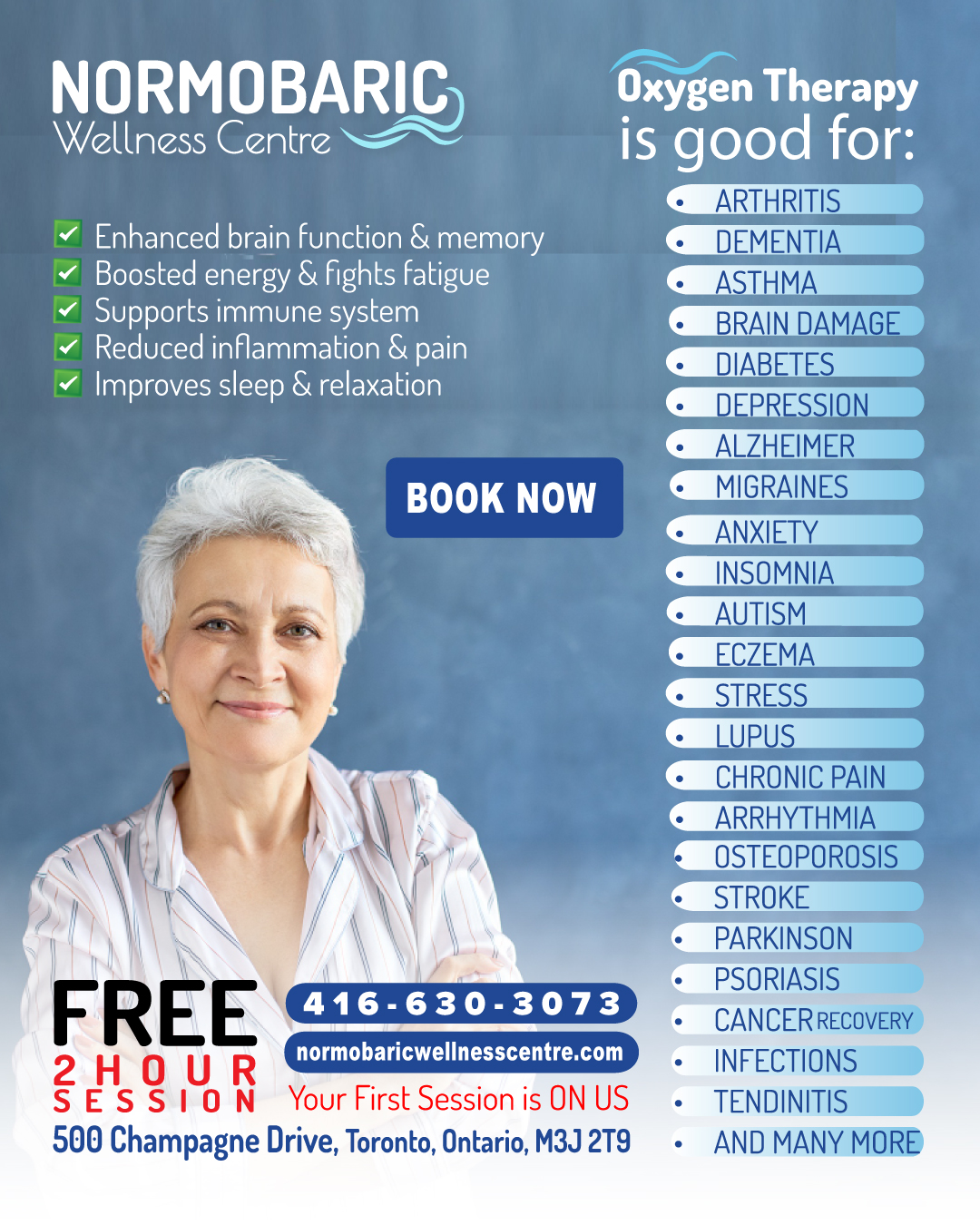 Normobaric Wellness Centre, our Normobaric Oxygen Therapy Sessions ...